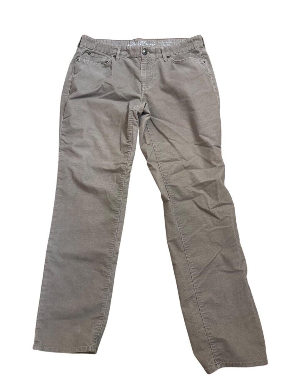 Eddie Bauer Women's Corduroy Pants Sz 12 Boyfriend Fit Relaxed Leg Fall